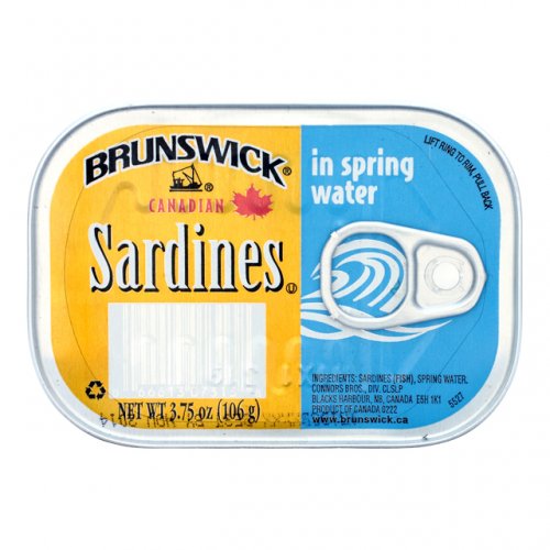 Brunswick Sardines In Spring Water, 3.75 oz/106 g