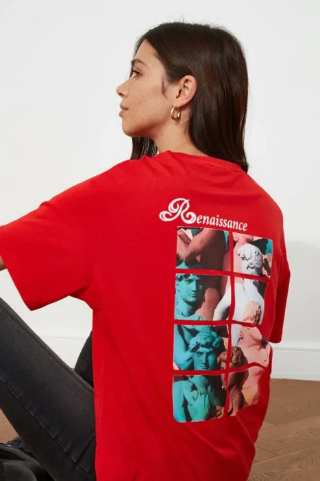 Red Boyfriend T-Shirt