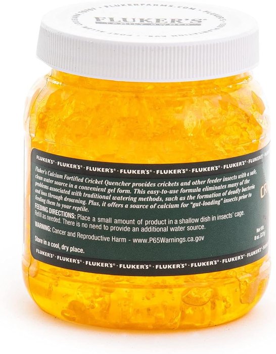 Fluker's Cricket Quencher Calcium Fortified, Easy to Use Gel Formula, 8oz