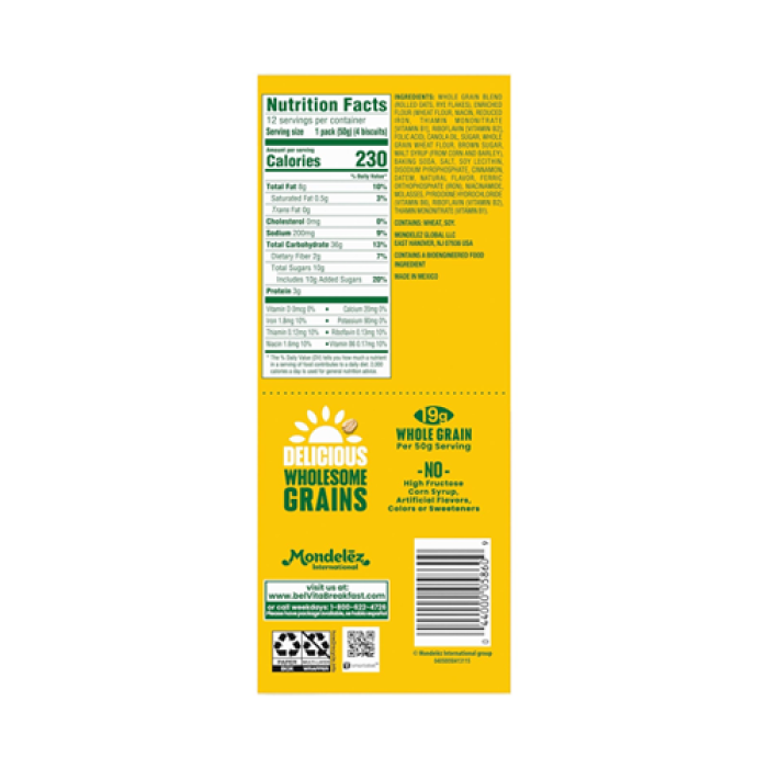 BelVita Cinnamon Breakfast Biscuits