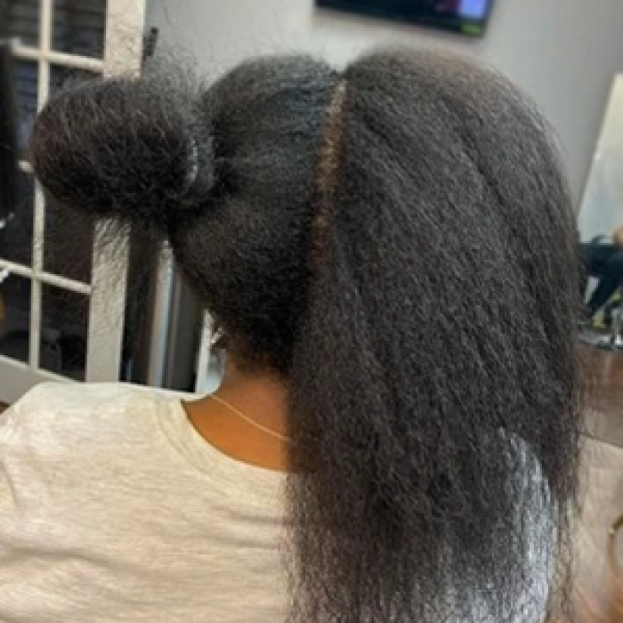 Knotless braid waist length