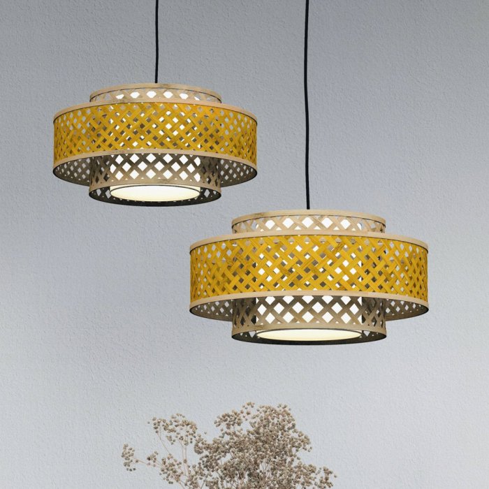 Bamboo and rattan decorative lights