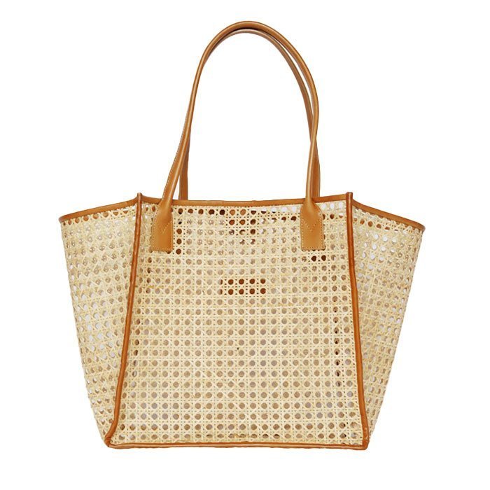 Woven Palm Leaf Market Shopper