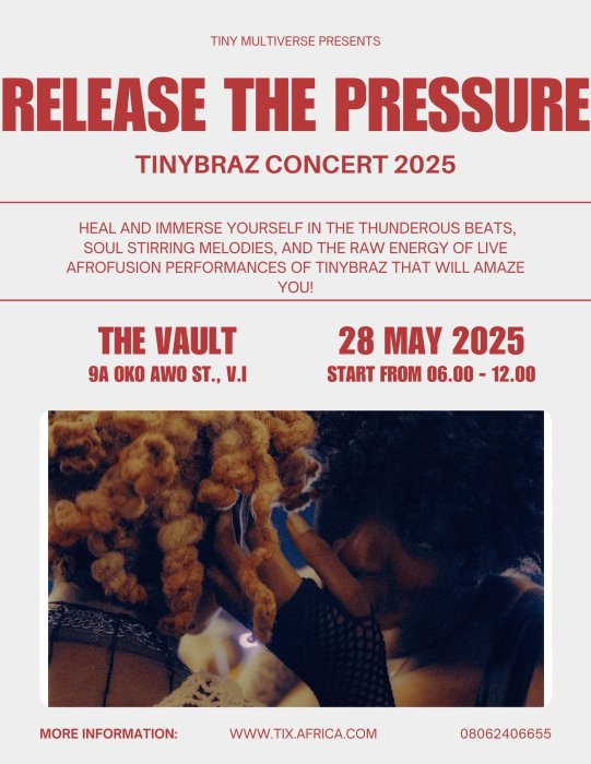 RELEASE THE PRESSURE - TINYBRAZ CONCERT 2025