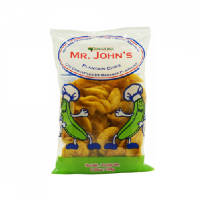 Mr. John Plantain Chips Green 150G