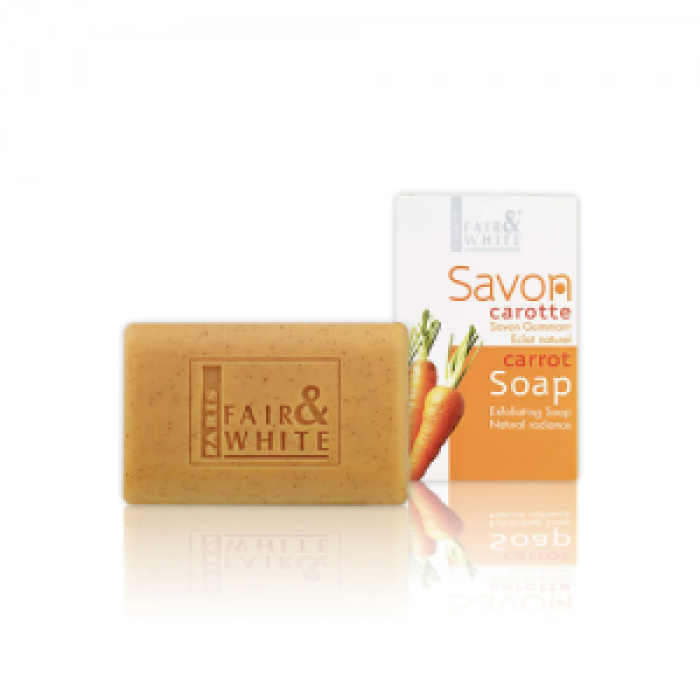 Fair & White Original Carrot Exfoliating Soap - For Instant Glowing Skin - 200g / 7 oz
