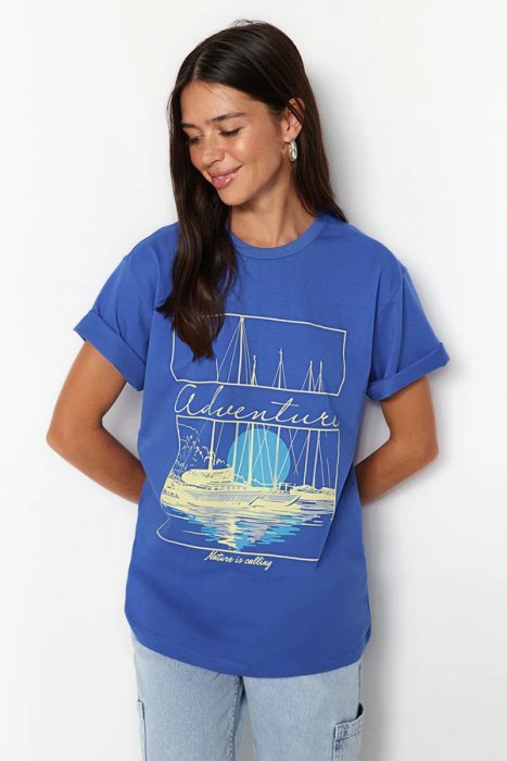 Printed Cotton T-Shirt