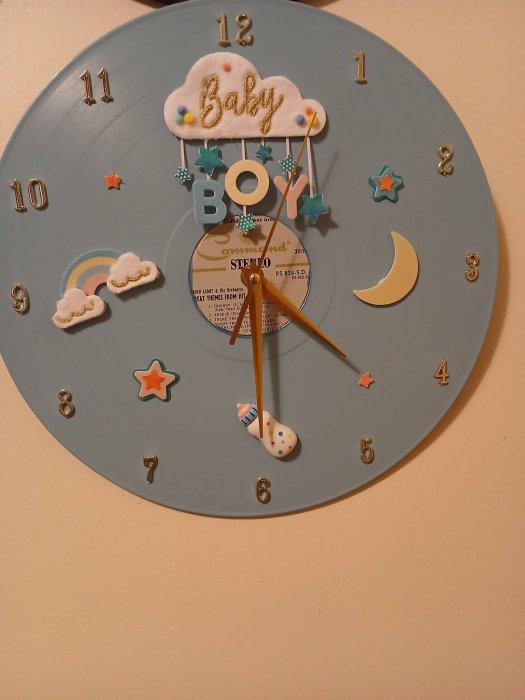 Baby boy clock